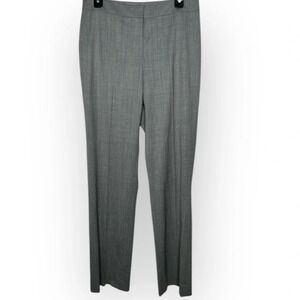 Lafayette 148 New York Barrow Gray Wool Blend Dress Pants Size 8 Has Hole